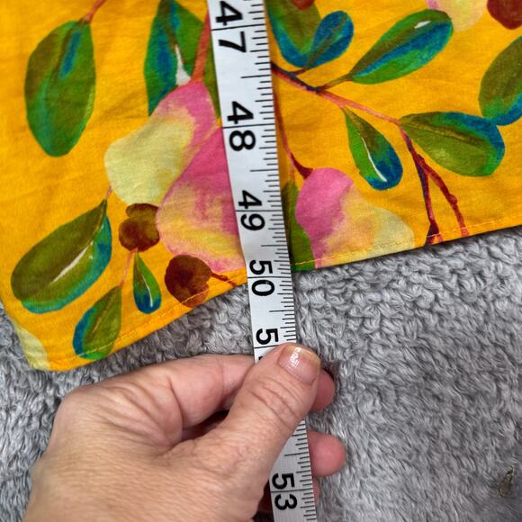 Farm Rio Mini Cashew Short Sleeve Smocked Maxi Dress XS - Picture 12 of 12